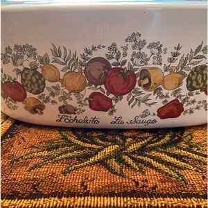 4 Quart Corning Ware deep dish for microwave/oven  LEchalote & LaSauge